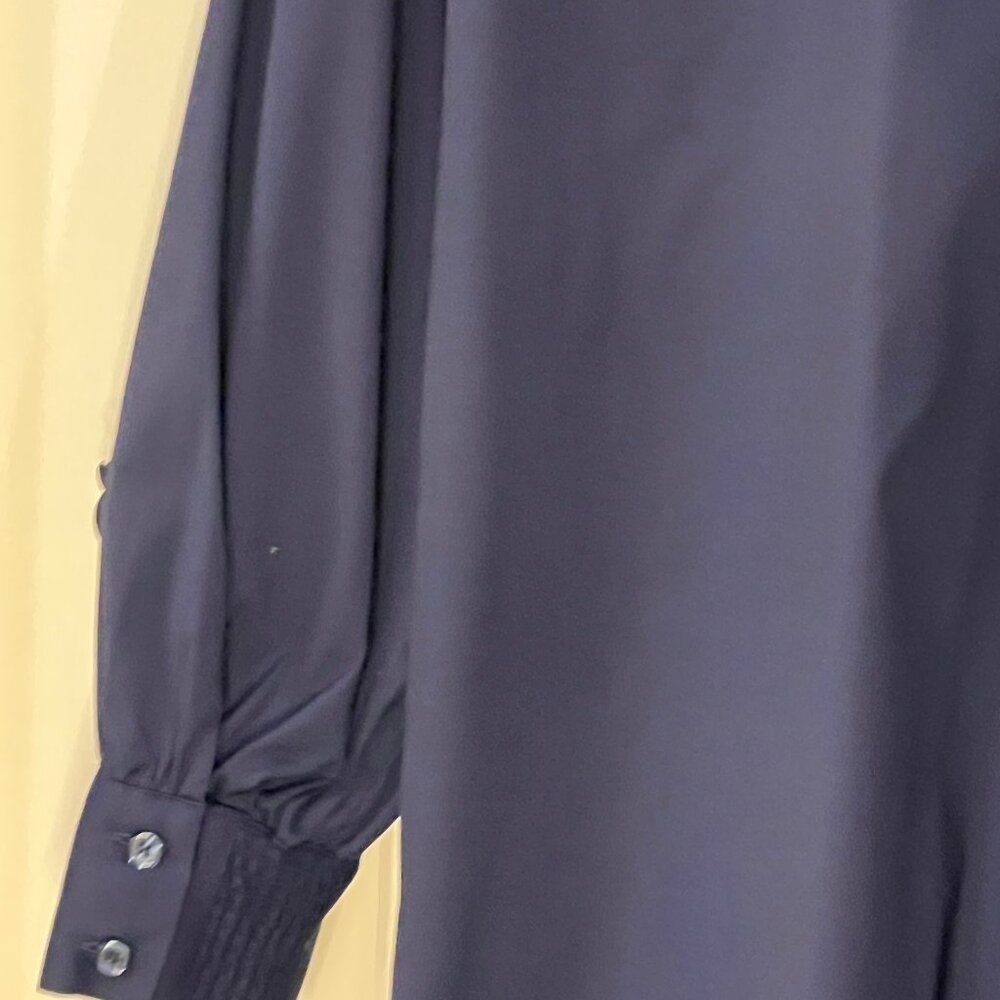 Chico's Midnight Blue Applique Shirt Dress - size 3 (16) - Picture 7 of 8